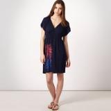 Compare Prices : Animal Jersey V-Neck Dress