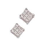 Compare Prices : Ernest Jones 18ct White Gold Diamond Stud Earrings
