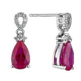 Compare Prices : Ernest Jones White Gold Ruby Earrings