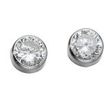 Compare Prices : Ernest Jones White Gold Zirconia Earrings