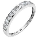 Compare Prices : Ernest Jones White Gold Zirconia Eternity Ring