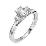 Compare Prices : H Samuel 18ct White Gold Emerald Ring