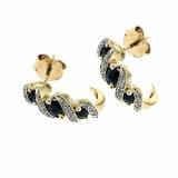 Compare Prices : H Samuel 9ct Gold Sapphire Earrings