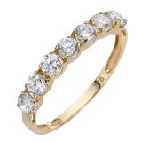 Compare Prices : H Samuel Gold Zirconia Eternity Ring