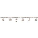 Compare Prices : H Samuel Silver Charm Bracelet
