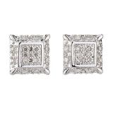 Compare Prices : H Samuel White Gold Diamond Stud Earrings