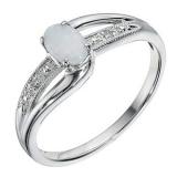Compare Prices : H Samuel White Gold Opal Ring