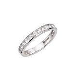 Compare Prices : H Samuel White Gold Zirconia Eternity Ring