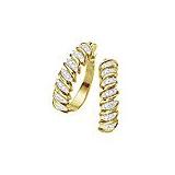 Compare Prices : Sovereign Gold Diamond Hoop Earrings