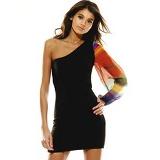 Compare Prices : Vicky Martin Satin Off The Shoulder Dress