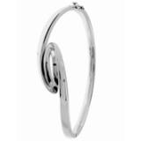 Compare Prices : White Fire Silver Bangle